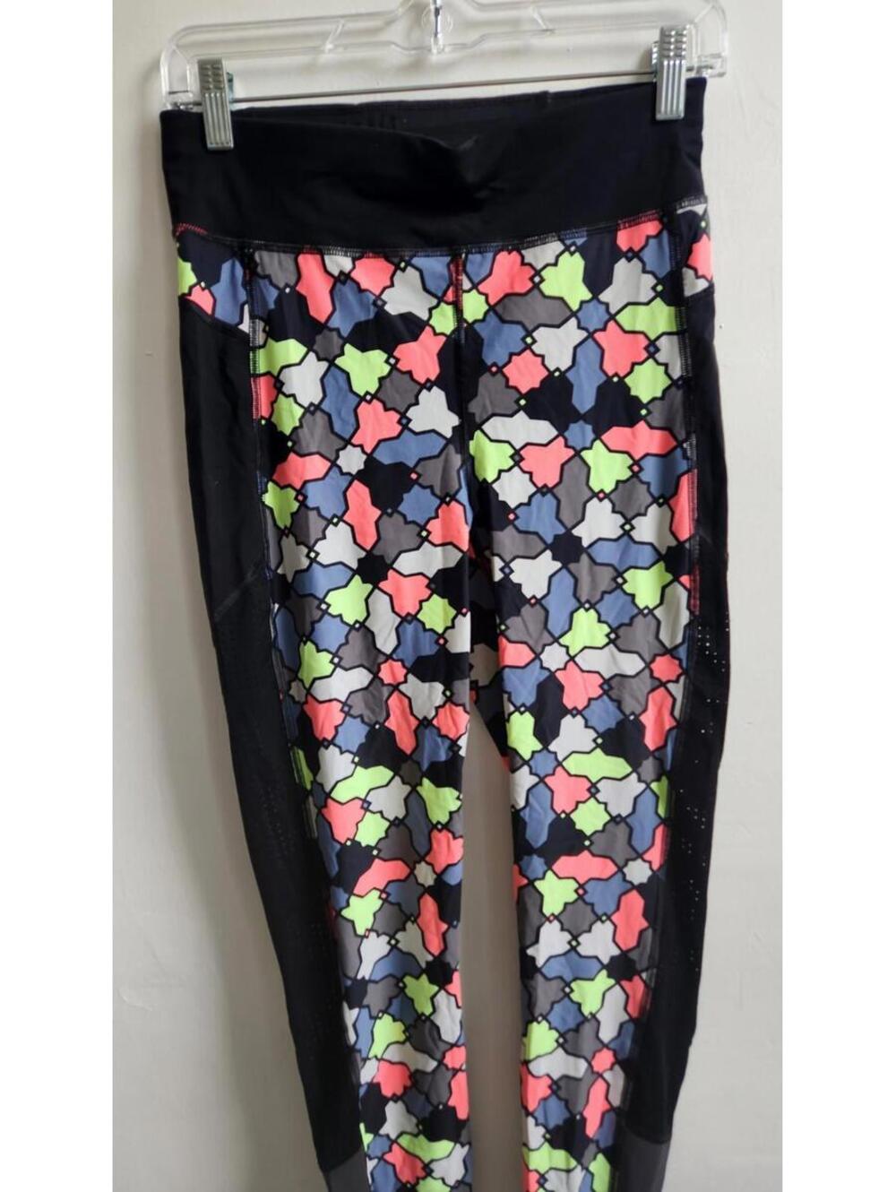 Sweaty Betty Full Length Skinny Geometrical Activewear Sporty Leggings Size M - Picture 3 of 9